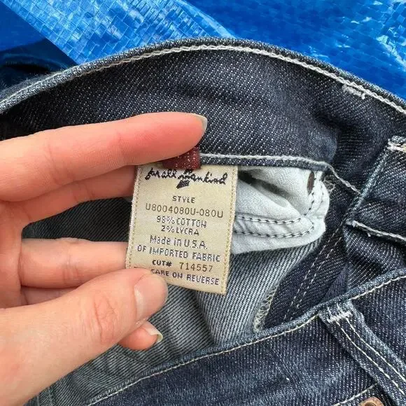 Seven for all Mankind Vintage Y2K Dark Wash Capri Jeans - Picture 5 of 5